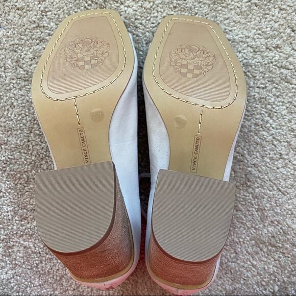 Vince Camuto Nahara Beige Heeled Sandals Size 7.5 - Picture 15 of 16